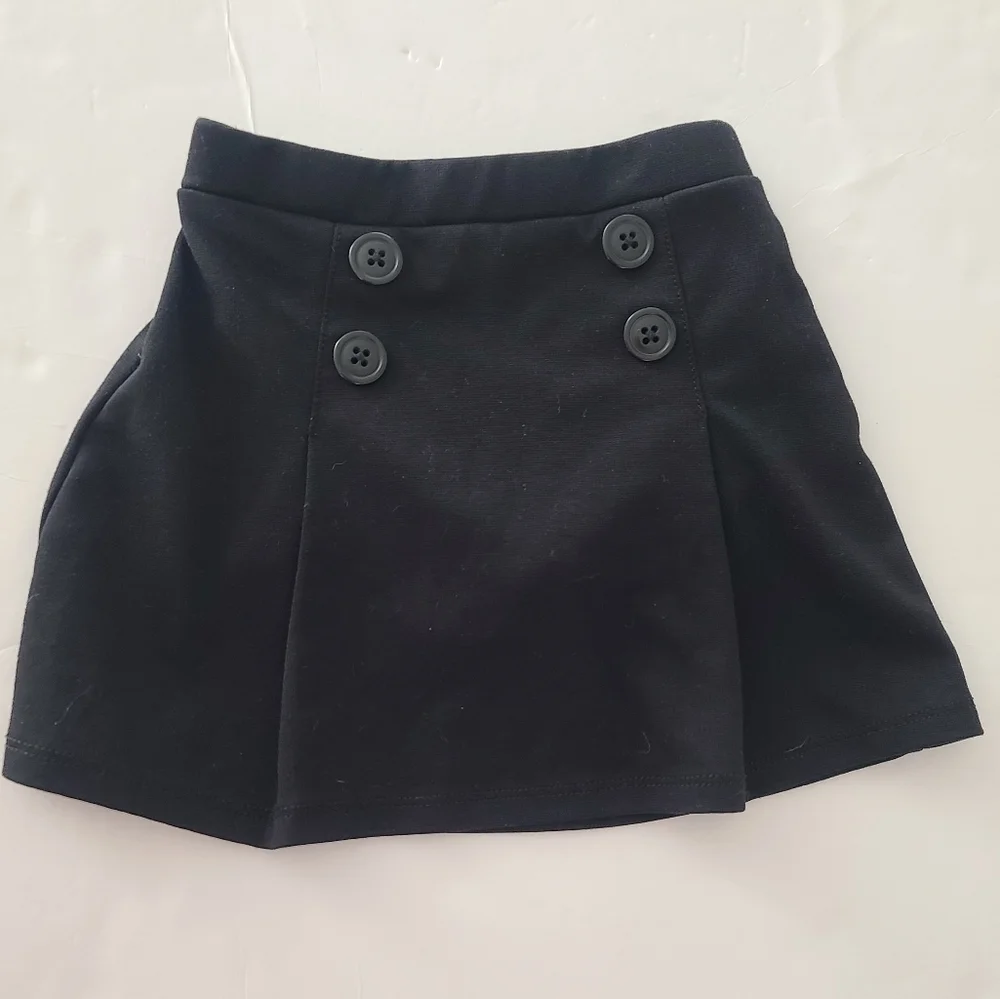 Old Navy Plaid Red Top The Children's Place Black Skirt Toddler Girls Size 3T